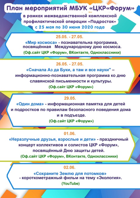 Операция подросток план